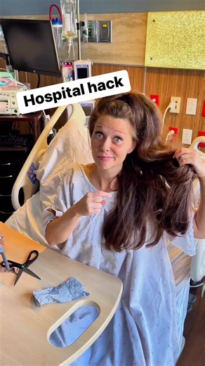 1.7M views · 2.4K reactions | Turn glove into a hair tie #hair #hacks #hospital #idea | Liz & Jeff | Facebook