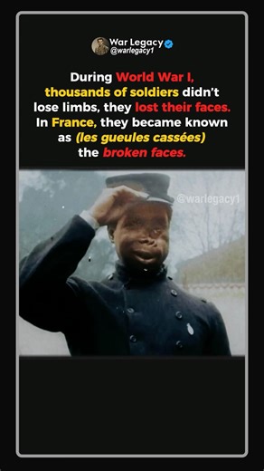 THE MEN WHO LOST THEIR FACES IN WWI #ww1 #shorts