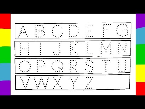 Abc, Abcd tracing, Alphabet tracing and colouring| Abc tracing| Trace abcd