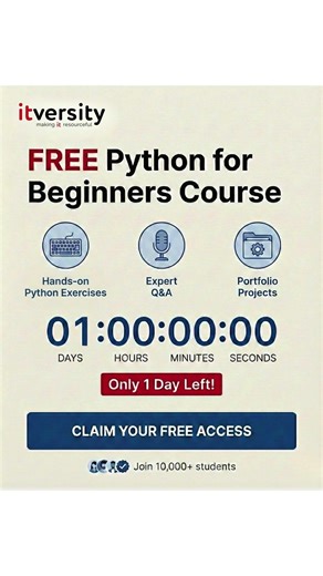 Free Python Course for Beginners | Learn Python in 2025