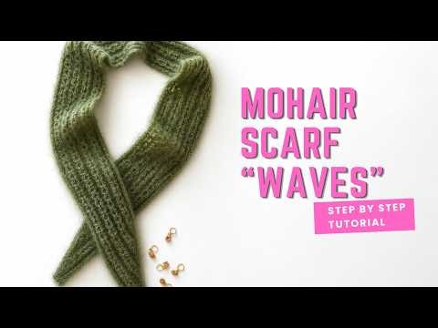 Mohair Scarf “Waves” | Beginning & Increase Section Tutorial