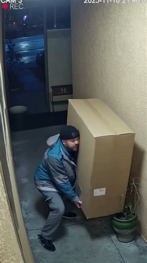 Biggest Box, Biggest Fail! 🤦‍♂️​#shorts​#shortsfeed ​​#funny​#comedy#packagethief​#caughtoncamera