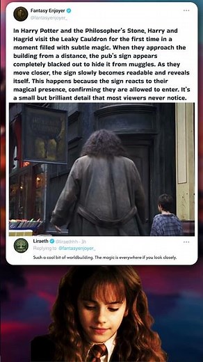 The Leaky Cauldron Sign You Never Noticed in Harry Potter 🪄 #HarryPotter #hogwarts