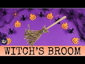 DIY Mini Witch Broom 🌙 Easy Kids Craft with Jute & Popsicle Sticks