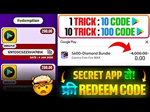 FREE REDEEM CODES INSTANT 🤩 | 200 REDEEM CODE FREE | HOW TO GET GOOGLE PLAY STORE REDEEM CODES FREE