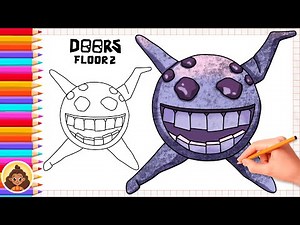 How to Draw Giggle | from Doors Floor 2