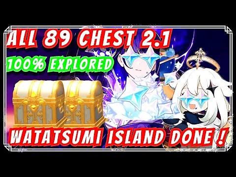 ALL 89 CHEST LOCATION 2.1 INAZUMA | 100 % WATATSUMI ISLAND | GENSHIN IMPACT