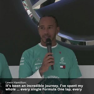 Lewis Hamilton thanks Mercedes for having powered every lap in his F1 career 🏆 | ESPN F1