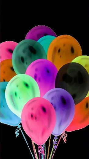 🎈💥 ULTIMATE Balloon Pop Loop (HD, Black BG) | FREE Satisfying VFX & Fun Sound for Creators #shorts