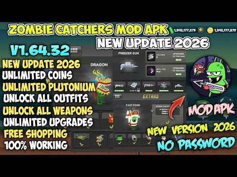 Zombie Catchers Mod APK v1.64.32 Latest 2026 – Unlimited Money, Plutonium & All Unlocked