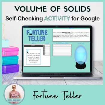 Volume of Solids of Revolution Calculus Activity Digital Printable