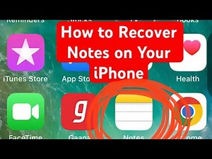 How to Recover Notes on iPhone (lost notes on iPhone) iPhone Notes disappeared #notesrecovery