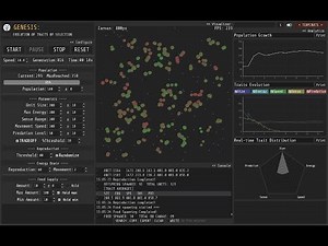 I made free & open-source evolution simulator in Godot | trait inheritance | selection | evolution