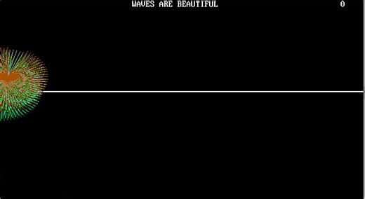 Colorful wave video made with good old BASIC language. The source code is found in the comments. Credit: Ceres Science. | Ceres Science | Facebook