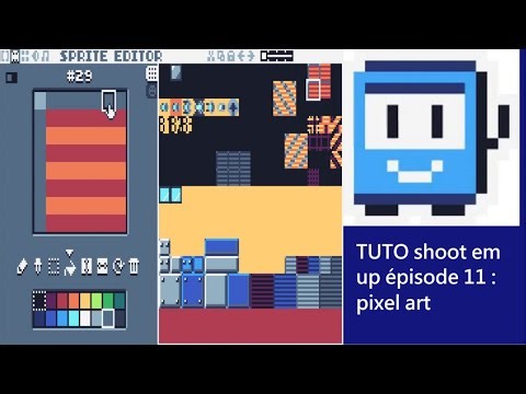 Créer un shoot em up sur le tic80 épisode 11 : Du pixel art (épisode optionnel)