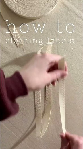 how to make your own clothing labels.