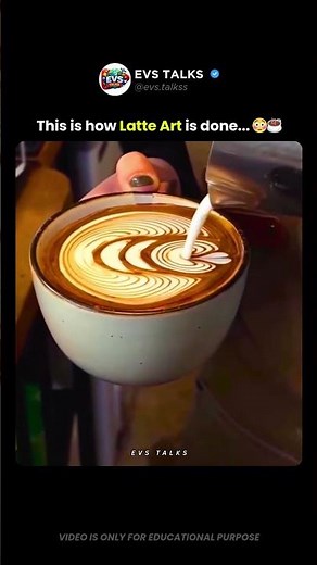 How Baristas Create Perfect Latte Art 😱☕