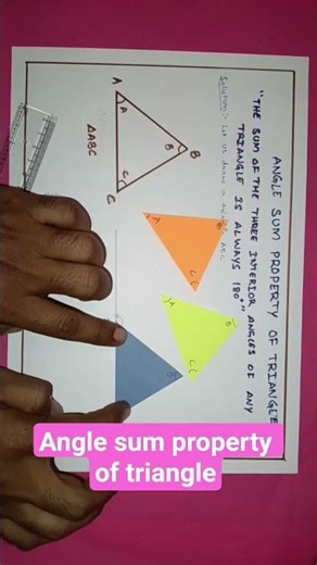 DIY- Angle sum property of triangle