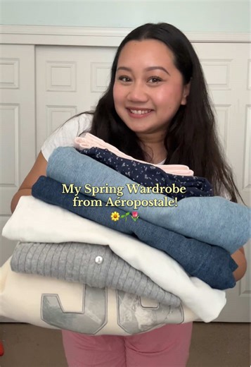 Ready for Spring with all of these cute new pieces from @Aeropostale ! 🌸✨🌻🌷🌱 #Aeropostale #Aeroforall #Partner #SpringFashion #SpringClothing #SpringOutfits #Fashion #TryOnHaul #FYP
