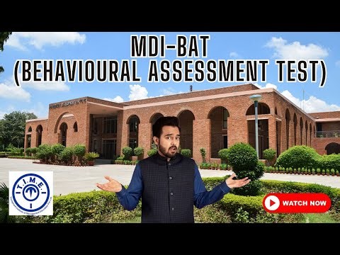 MDI-BAT (Behavioural Assessment Test) | TIME 4 CAT - MBA