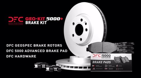 Dynamic Friction Company Rear Brakes and Rotors|BlankBrake Rotors| Rear 3000 Ceramic Brake Pads and Rotors Kit| Automotive Replacement Brake Kits