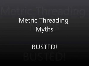 Metric Threading Single Point with an inch Lead Screw.