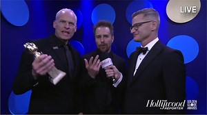 Martin McDonagh and Sam Rockwell Talk ‘Three Billboards Outside Ebbing, Missouri’ Wins | Golden Globes 2018