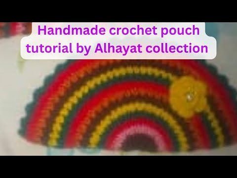 Handmade crochet pouch tutorial for beginners 💕💞💖💖💓