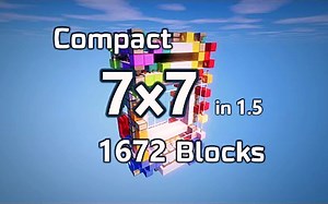 Minecraft 7x7 无痕活塞门