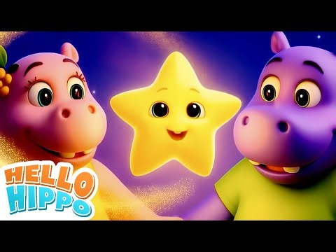 Twinkle Twinkle Little Star - Hello Hippo | Lullaby & Nursery Rhymes For Kids