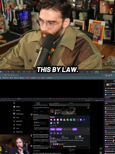 Hasan and Asmongold go back n forth about whos wrong 🤔 #twitchstreamer #twitch #clips #streamer #minneapolis