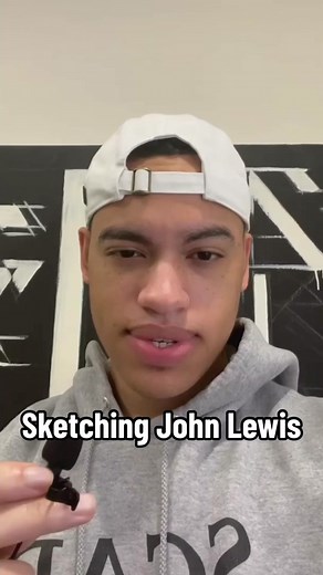 Drawing John Lewis with a Mechanical Pencil