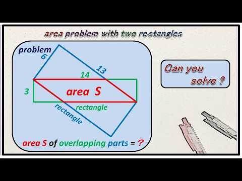 mathematics area problem with two rectangles