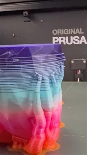 How I print multicolor gradients on my Prusa XL #3dprinting #multicolor #toolchanger #mmu #indx #ams