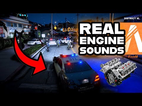 FiveM REAL ENGINE SOUNDS [CLIENT SIDE] MOD 150+ Vehicles | FiveMRP