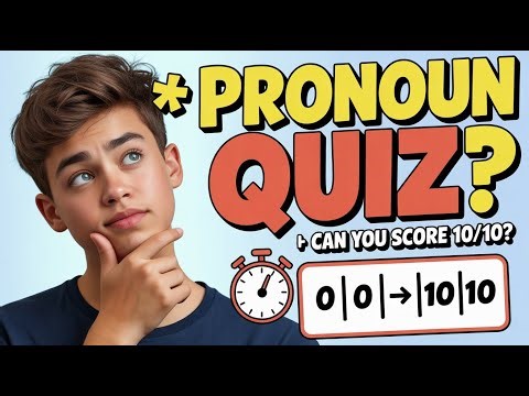 Pronouns Quiz | All Types of Pronouns with MCQs |A Gateway to English Language|