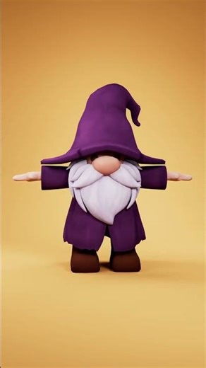 Stylized Dwarf Character 3D Model Showcase (Maya) #3dmodel #stylized3d #characterdesign #shorts