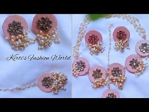 DIY Fabric Jewellery Making At Home #diy #handmadejewelry #youtuber ‪@KirtisFashionWorld‬