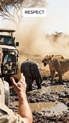 Rangers Save Baby Elephant from Hungry LIONS! 🐘🦁