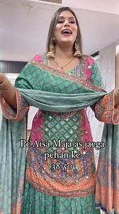 26K views · 204 reactions | Booking numbers 9065125000,9266644485 Pure crape 3 pc suit set with heavy hand work with skirt with pure crape dupatta with tassels 38-50,book now For more information & queries,Follow our Instagram page﫶 Our instagram page link https://www.instagram.com/aarfacreations?igsh=MXEwb3dwajczNW96OA== #Aarfa #kurti #new #premium #quality #instagram #viral #order #now | Aarfa Creations | Facebook