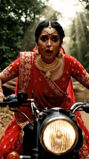 शादी के दिन जंगल में दुल्हन की जान बची 😱 | Girl saved bride in jungle 🌲🔥#tending #aivideo #aishorts