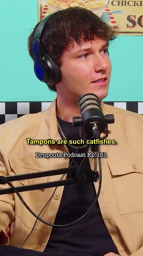 His First Experience with a Tampon… #storytime #reels #podcast #jokes #funny #viral | The Dropouts Podcast
