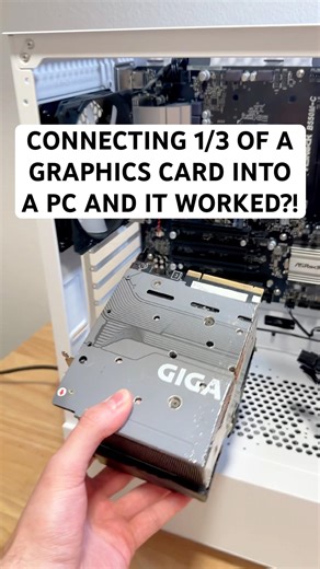 1/3 of GPU in a PC actually worked!?