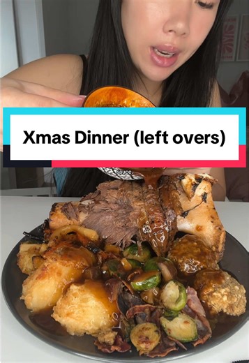 Xmas Dinner Mukbang: Enjoying Leftovers Delightfully