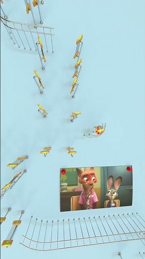 Zootopia Try Everything Shakira on Different Instruments #satisfying #marblasmr #marbles #zootopia2