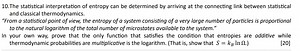 Statistical interpretation of entropy: Proving the logarithmic ... | Filo