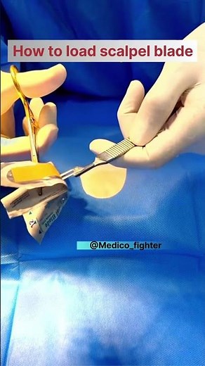 How to load scalpel blade