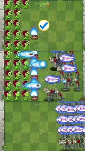 PvZ2 - Plants Level 1, Level 5, Level Max vs Fast Zombies