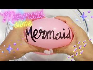 How To Make The Best Clear Slime With Sparkle Mix Ins, Mermaid Slime ASMR