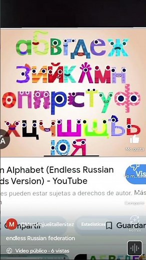 endless Russian alphabet